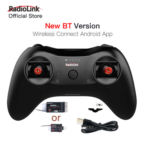 Radiolink T8S 8CH RC Remote Controller Transmitter 2.4G with R8EF or R8FM Receiver Handle Stick for FPV Quad Drone Airplane Car ► Photo 1/6