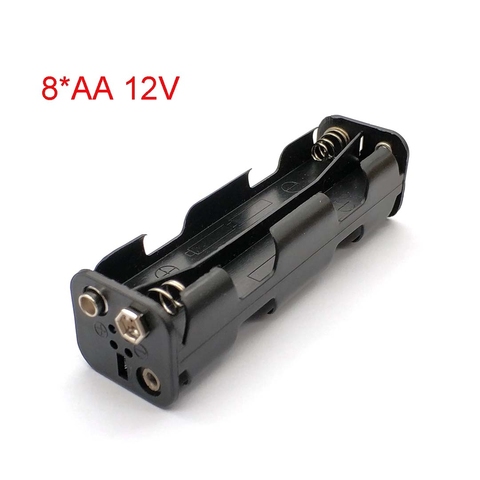 Long Strip Type 8 X AA Battery Case Holder 12V Back To Back Battery Storage Box 9V Button Battery Box ► Photo 1/5