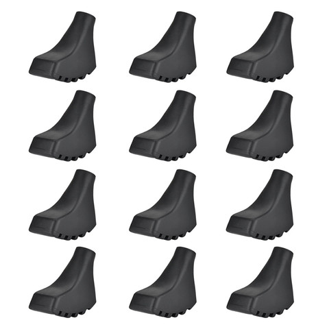 12Pcs/Set Nordic Walking Pole Pads Anti-slip Trekking Poles Protectors Outdoor Replacement Cane Cap ► Photo 1/6