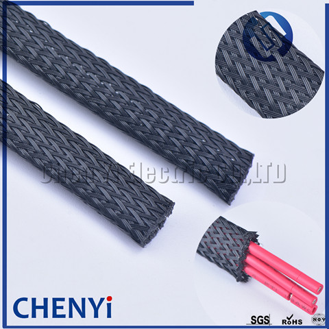 10M Width 4/6/8/10/12/14mm Cable Sleeve black Wire Protection PET Nylon Cable Sleeves wire cable Braided Cable Sleeve ► Photo 1/6
