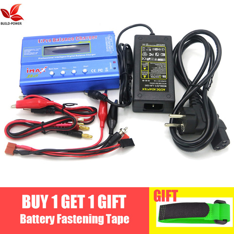 IMAX B6 80W Battery Charger Lipo NiMh Li-ion Ni-Cd Digital RC IMAX B6 Lipro Balance Charger Discharger + AC POWER 12V 5A Adapter ► Photo 1/6