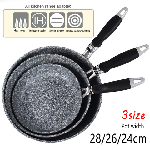 Japanese Style Rice Stone Pan Non-stick Frying Pan With Anti-Scalding Handle Frying Pan Cooker Kitchen Tools ► Photo 1/6