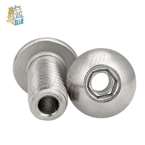 1-5PCS M4 M5 M6 M8 M10 M12 stainless steel 304 round head/plate head hexagon hollow screw hollow bolt mask machine threading ► Photo 1/2