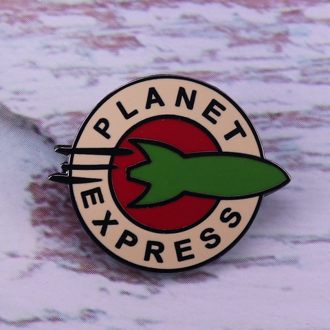 Planet Express spaceship enamel pin from cartoon ► Photo 1/2