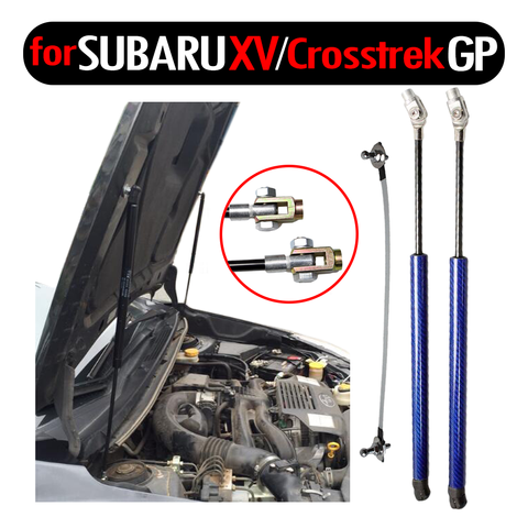 Car Styling Front Hood Bonnet Modify Gas Struts Lift Support Shock Damper for Subaru XV 2011-2017 Absorber Carbon Fiber ► Photo 1/6