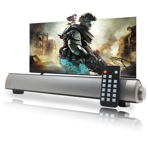 Bluetooth Sound Bar Mini System TV Home Theater with Remote Control Dual Wired and Wireless Connection 3D Surround Sound Speaker ► Photo 1/6