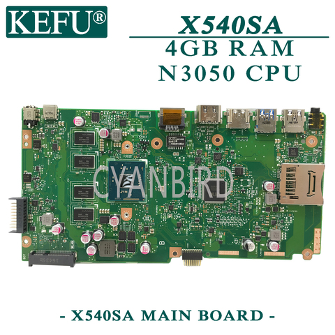 KEFU X540SA original mainboard for ASUS X540SAA with 4GB-RAM N3050 Laptop motherboard ► Photo 1/2