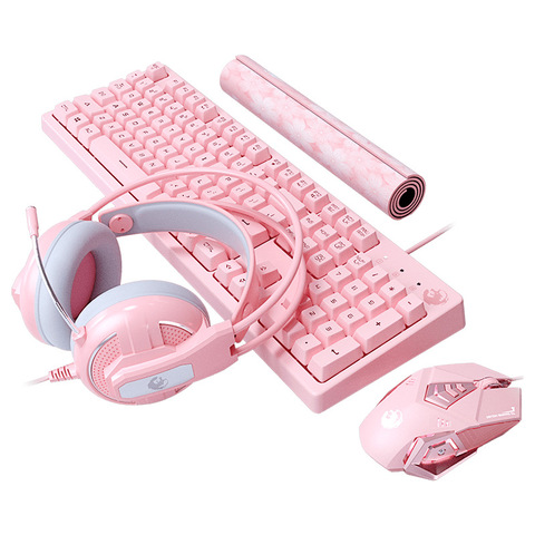 Gaming Combos 19 Keys No Punch Wired USB Keyboard 4800DPI Macros Programming Mouse Noise Reduction Headset ► Photo 1/6