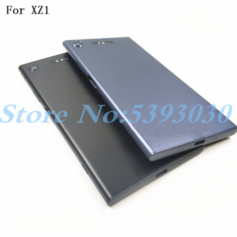 Original New Metal Battery Housing Door For Sony Xperia XZ1 G8341 G8342 Back Cover Case Battery Door Back Cover Frame With Logo ► Photo 1/5