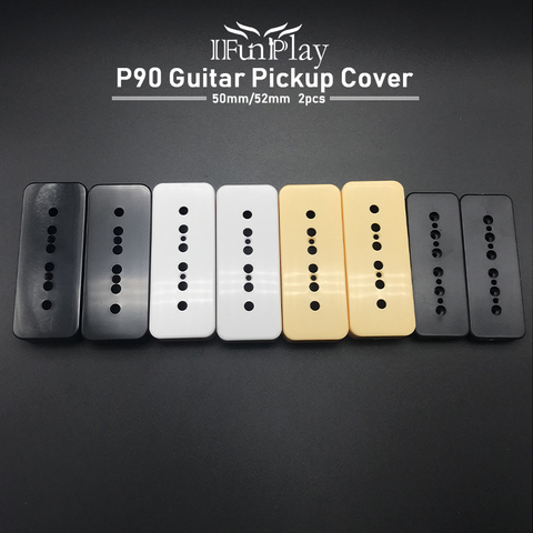 2pcs P90 Soapbar 6 String Pickup Cover for Electric Guitar Replacement part  50mm/52mm Neck Bridge Pickup Cover with Bobbin ► Photo 1/6