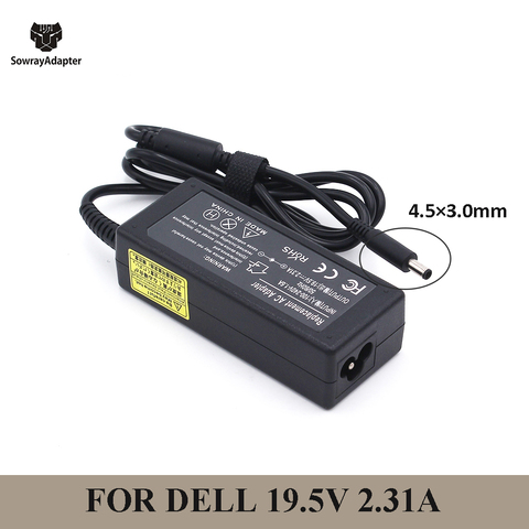 19.5V 2.31A 45W 4.5*3.0mm Laptop Ac Power Adapter Charger For Dell Xps 12 13 13R 13Z 14 13-L321X 13-6928Slv Inspiron 15-3552 ► Photo 1/6