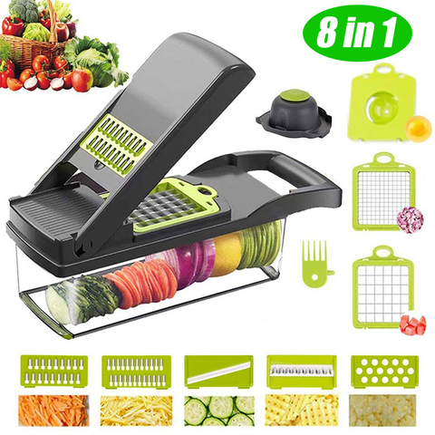 Multifunctional Vegetable Slicer Kitchen Tool Potato Slicer Carrot Grater Steel Mandoline Knife Fruit Salad Kitchen Accessories ► Photo 1/6