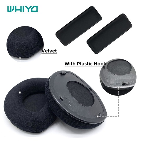Whiyo Velvet Replacement EarPads for Sennheiser RS110 RS160 RS170 RS180 HDR160 HDR170 HDR180 Cushion Cover Earpads ► Photo 1/6