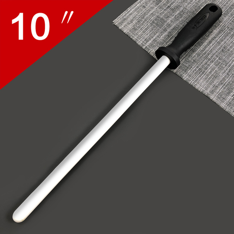 Musats 10 inch Ceramic Sharpening  Rod knife sharpener  with ABS Handle Honing Knife Sharpener for Knives Sharpening steel ► Photo 1/6
