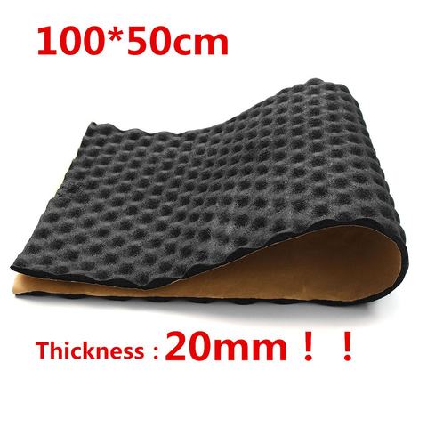 50*100cm 20mm Car Sound Hot Deadener Mat Noise Proof Bonnet Insulation Deadening Hood Engine Firewall Heat Foam Cotton Sticker ► Photo 1/6