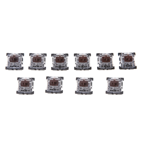 10Pcs 3 Pin KeyCaps Brown Mechanical Keyboard Switch for Cherry MX Keyboard ► Photo 1/6