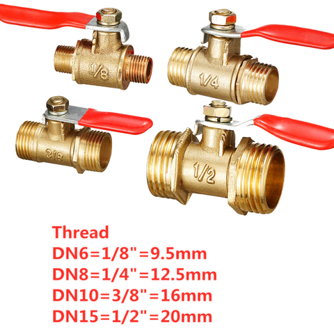 Brass ball valve 1/8