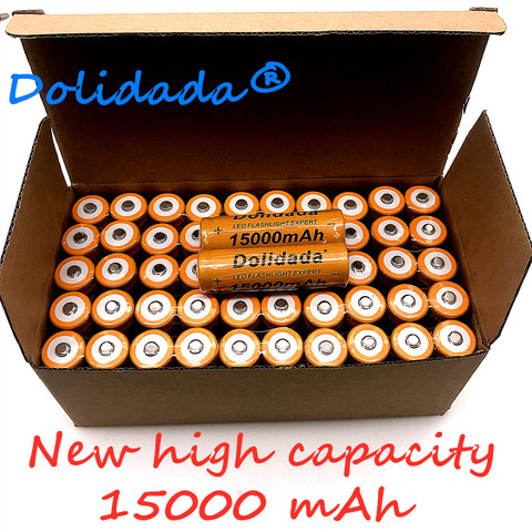 new 3.7V 18650 Li-Ion battery 15000mah rechargeable battery for