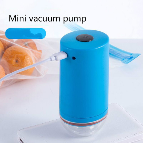 USB Handheld Rechargeable Vacuum Machine Food Vacuum Compression Bag Electric Air pump Food Bag Mini Vacuum machine ► Photo 1/6