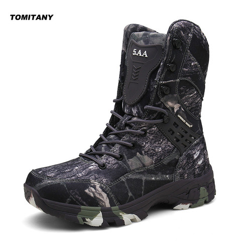 Winter Hiking Boots Men Professional Waterproof Breathable Outdoor Travel Shoes Trekking Mountain Climbing Hunting Boot Mens ► Photo 1/5