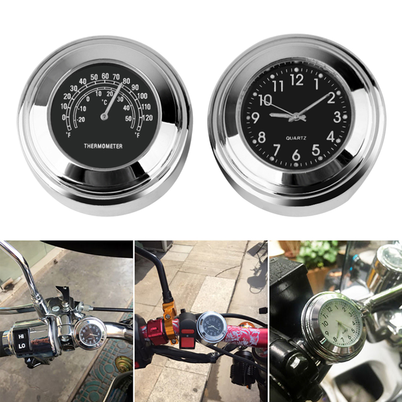 7/8 Universal Motorcycle Handlebar Watch Bike Hand Grip Bar Mount Dial Clock  Waterproof For Scooter Bicycle Motor - buy 7/8 Universal Motorcycle  Handlebar Watch Bike Hand Grip Bar Mount Dial Clock Waterproof