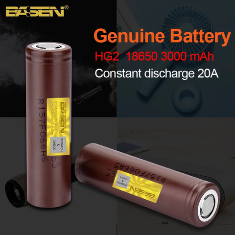 18650 3000mAh HG2 battery New Original 3.6V Continuous discharge 30A  For Power Rechargeable batteries for electric bicycle ► Photo 1/6