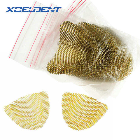 20Pcs/Pack Upper Lower Dental Lab Gold Denture Materials Golden Metal Palatal Reinforcement Mesh For Acrylic Partial Denture ► Photo 1/6