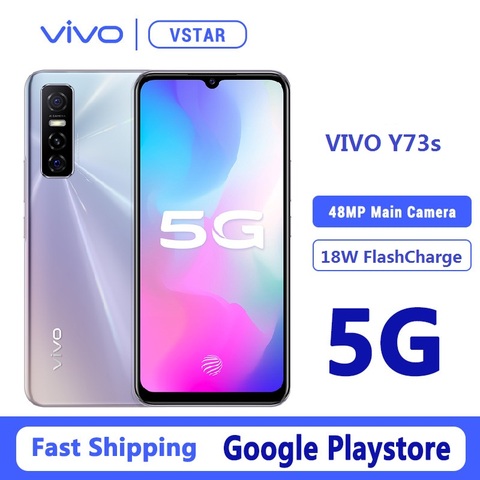 Original VIVO Y73s 5G SmartPhone 6.44 inch 6GB 128GB MTK 720 Octa Core Android 10 Face unlock GPS Cellphone Google Play ► Photo 1/6