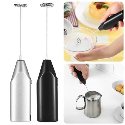 1PC Handheld Electric Milk Frother Egg Beater Maker Kitchen Drink