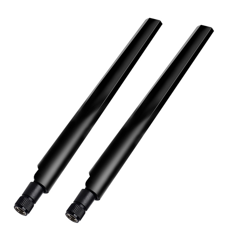 1Pair 2.4GHz 5GHz 5DBi RP-SMA Male Connector External Wireless WiFi Antenna Router Network Wifi Card Intel AX200 3G/4G Module ► Photo 1/6