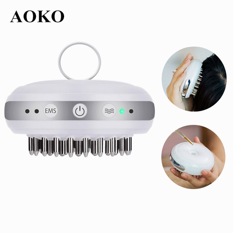 AOKO Hair Growth Products EMS Electric Head Massager Liquid Import Hair Regrowth Comb for Scalp Care Hair Loss Stress Release ► Photo 1/6