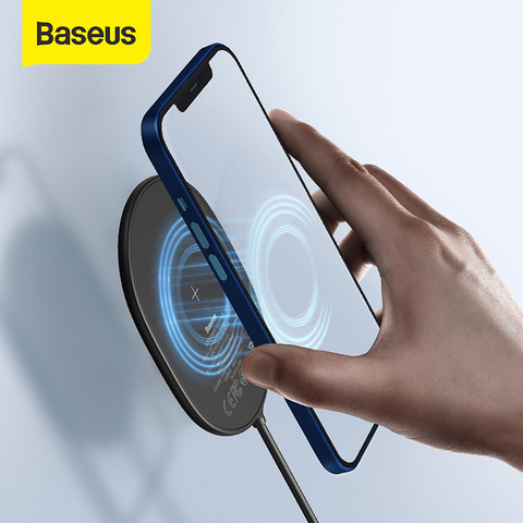 Baseus Magnetic Wireless Charger For iPhone 12 Pro Max Portable Light Charger For iPhone 12 Mini Ultra Thin Charger Fast ► Photo 1/6