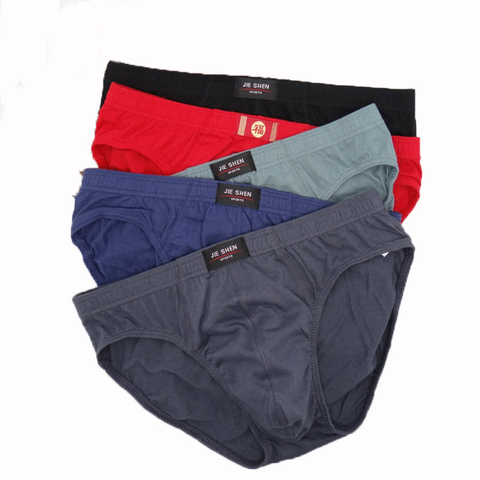 Men's 5Pcs 100% Cotton Underwear Winter Men's Underwear Comfortable And Breathable Male Underwear Fashionable Solid Color Briefs ► Photo 1/6