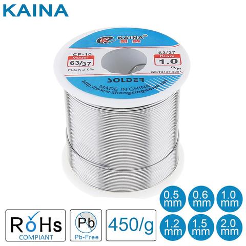 63/37 450g  0.5/0.8/1.0/1.2/1.5/2.0mm Tin Fine Wire Core Rosin Solder Wire with 2% Flux and Low Melting Point Accessories ► Photo 1/6
