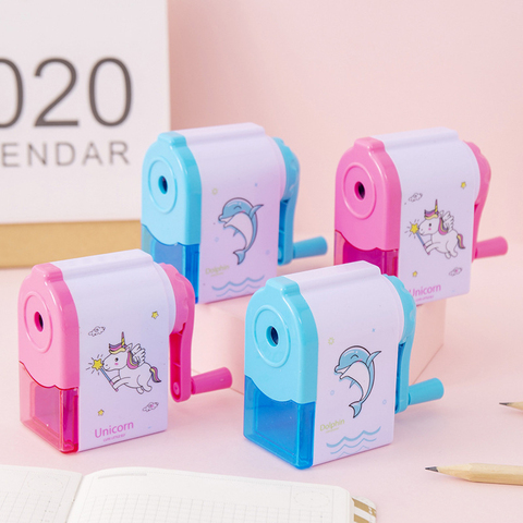 1 Pcs Lytwtw's Cute Unicorn Dolphin Mechanical Sharpener For Pencil School Office Supplies Creative Stationery Back To School ► Photo 1/5