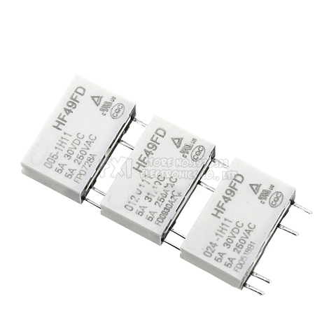 5PCS Relay 12V HF49FD-005-1H12 005-1H12 HF49FD DC5V 1H12 4PIN 5A Relay 5V Rele 12V 24V ► Photo 1/4