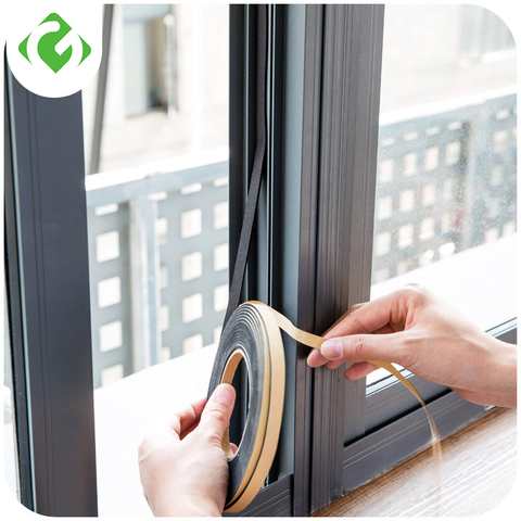 Soft 2M Self-adhesive window sealing strip car door noise insulation Rubber dusting sealing tape Window Accessories GUANYAO ► Photo 1/6