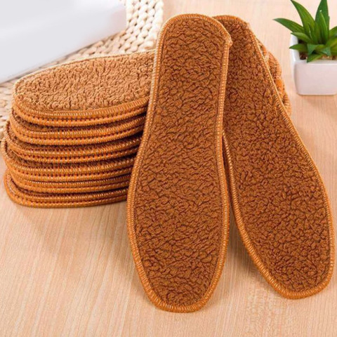 Winter Insoles Cashmere Thermal Insoles Thicken Soft Breathable Sport Shoes Pads for Snow Boots Shoes Pad Sole Hot ► Photo 1/6