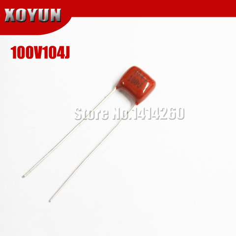 50PCS 100V104J Pitch 5mm 104J 100V CBB Polypropylene Film Capacitor ► Photo 1/1