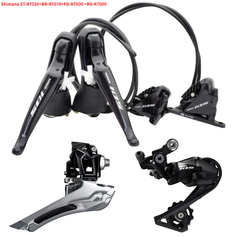 SHIMANO R7020 Groupset 105 R7020 Hydraulic Disc Brake Derailleurs ROAD Bicycle R7020 R7070 ST+BR+FD+RD shifter Brake Front Rear ► Photo 1/4