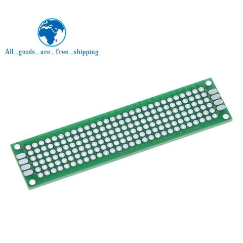 TZT 10pcs/lot 2x8 Double Side Copper Prototype PCB Universal Board Experimental Development Plate Green ► Photo 1/4