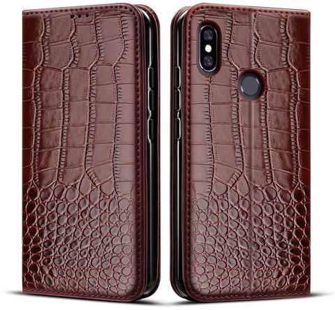 Phone Case for Xiaomi MI A2 Lite Case Crocodile texture leather Phone Cover for Xiomi MI A2 MiA2 LITE case flip Coque ► Photo 1/5