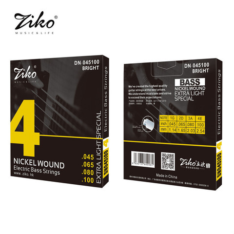 DN-045 ZIKO 045-100 Bass Electric guitar strings guitar parts wholesale musical instruments Accessories ► Photo 1/6