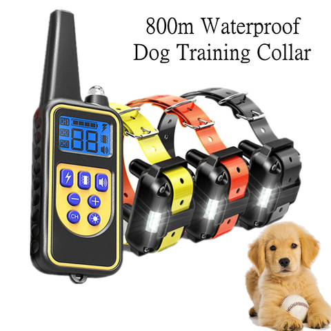 Dog Training Collar Waterproof Dog Bark Collar Pet Remote Control Rechargeable Anti Barking Device All Size Dogs USB charging ► Photo 1/6