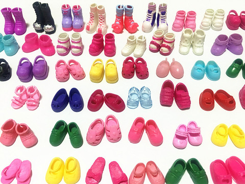 NEW Many Styles Random 10 Pairs/lot Cute Kelly Doll Shoes Casual Shoes Boots Sandals Mini Doll Little Toy Shoes For Simba Dolls ► Photo 1/4