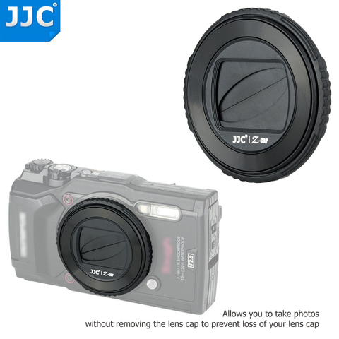 JJC Camera Auto Lens Cap Holder Cover for Olympus tg6 tg5 tg4 tg3 tg2 tg1 TG-6 TG-5 Replaces LB-T01 Lens Protector Accessories ► Photo 1/6