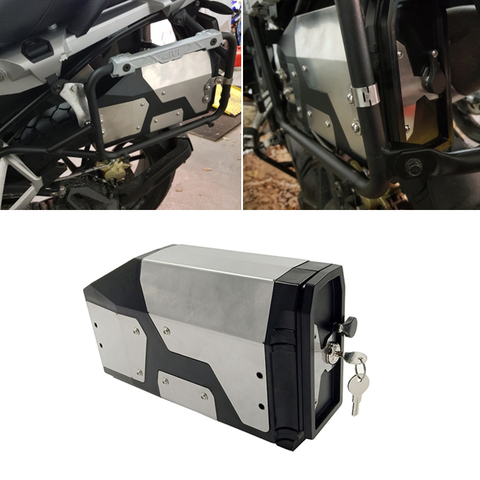 All New Decorative Aluminum Box Toolbox 4.2 Liters R1200GS LC Tool Box Left Side Bracket For BMW R1200GS R1250GS ADV 2014-2022 ► Photo 1/6