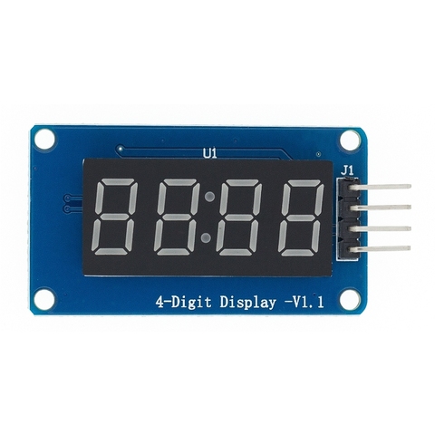 1pcs TM1637 4 Bits Digital LED Display Module For arduino 7 Segment 0.36Inch Clock RED Anode Tube Four Serial Driver Board Pack ► Photo 1/6