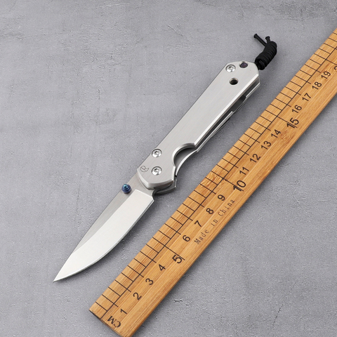 Tactical folding knife 5CR15 blade D2 steel all steel handle outdoor camping multi-function knife hiking hunting knife EDC tool ► Photo 1/6