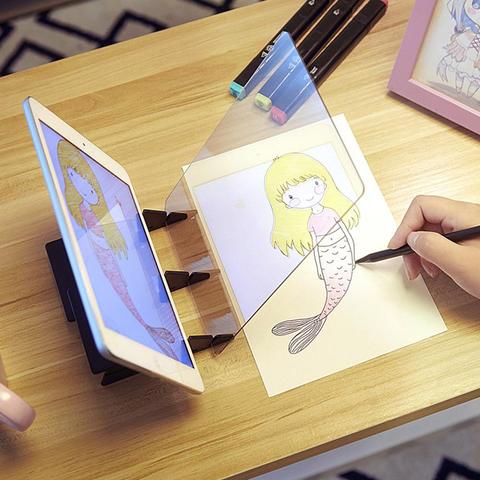 Optical Imaging Drawing Painting Board Sketch Specular Reflect Bracket Holder Optical coated lens ABS plastic board, durable to ► Photo 1/1